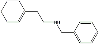 N-ベンジル-1-シクロヘキセン-1-エタンアミン 化学構造式