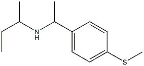 butan-2-yl({1-[4-(methylsulfanyl)phenyl]ethyl})amine 结构式