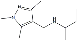 butan-2-yl[(1,3,5-trimethyl-1H-pyrazol-4-yl)methyl]amine Structure