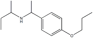 butan-2-yl[1-(4-propoxyphenyl)ethyl]amine Structure