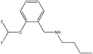 butyl({[2-(difluoromethoxy)phenyl]methyl})amine 化学構造式