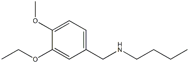 butyl[(3-ethoxy-4-methoxyphenyl)methyl]amine 结构式