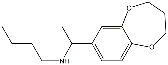 butyl[1-(3,4-dihydro-2H-1,5-benzodioxepin-7-yl)ethyl]amine Struktur
