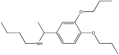 butyl[1-(3,4-dipropoxyphenyl)ethyl]amine Structure