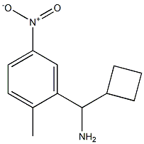 cyclobutyl(2-methyl-5-nitrophenyl)methanamine Structure