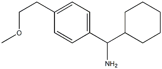 cyclohexyl[4-(2-methoxyethyl)phenyl]methanamine 结构式