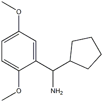 cyclopentyl(2,5-dimethoxyphenyl)methanamine Structure