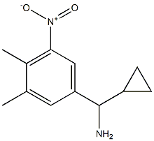 cyclopropyl(3,4-dimethyl-5-nitrophenyl)methanamine Structure