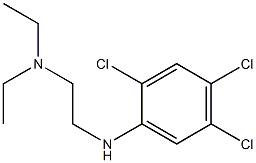 diethyl({2-[(2,4,5-trichlorophenyl)amino]ethyl})amine 结构式