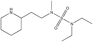 diethyl({methyl[2-(piperidin-2-yl)ethyl]sulfamoyl})amine Struktur