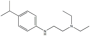 diethyl(2-{[4-(propan-2-yl)phenyl]amino}ethyl)amine 结构式