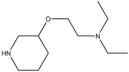 diethyl[2-(piperidin-3-yloxy)ethyl]amine 化学構造式