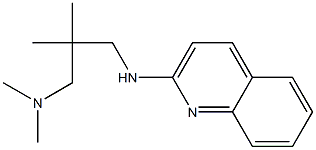 dimethyl({2-methyl-2-[(quinolin-2-ylamino)methyl]propyl})amine,,结构式