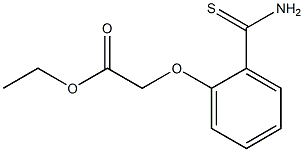ethyl [2-(aminocarbonothioyl)phenoxy]acetate Struktur
