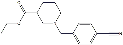 ethyl 1-(4-cyanobenzyl)piperidine-3-carboxylate Struktur