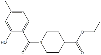 ethyl 1-[(2-hydroxy-4-methylphenyl)carbonyl]piperidine-4-carboxylate|