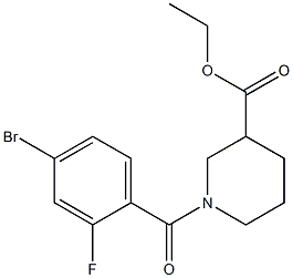 ethyl 1-[(4-bromo-2-fluorophenyl)carbonyl]piperidine-3-carboxylate