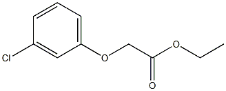 ethyl 2-(3-chlorophenoxy)acetate,,结构式