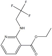 ethyl 2-[(2,2,2-trifluoroethyl)amino]pyridine-3-carboxylate 化学構造式