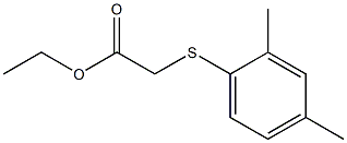 ethyl 2-[(2,4-dimethylphenyl)sulfanyl]acetate 结构式