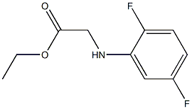 ethyl 2-[(2,5-difluorophenyl)amino]acetate 化学構造式