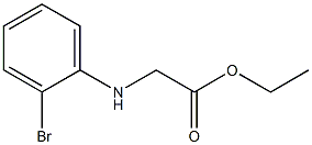 ethyl 2-[(2-bromophenyl)amino]acetate Structure