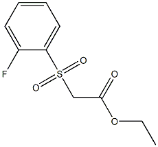 ethyl 2-[(2-fluorobenzene)sulfonyl]acetate 结构式