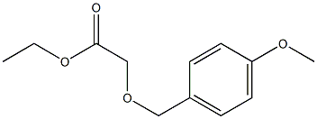 4-メトキシベンジルオキシ酢酸エチル 化学構造式