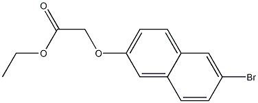 ethyl 2-[(6-bromonaphthalen-2-yl)oxy]acetate 化学構造式