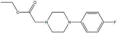 ethyl 2-[4-(4-fluorophenyl)piperazin-1-yl]acetate 结构式