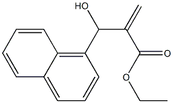 ethyl 2-[hydroxy(naphthalen-1-yl)methyl]prop-2-enoate Structure