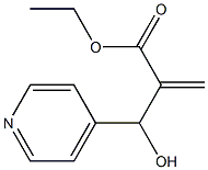 ethyl 2-[hydroxy(pyridin-4-yl)methyl]prop-2-enoate,,结构式