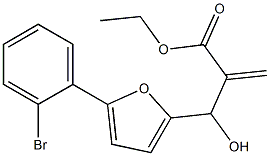 ethyl 2-{[5-(2-bromophenyl)furan-2-yl](hydroxy)methyl}prop-2-enoate Structure