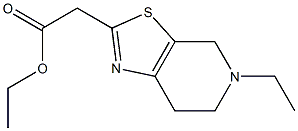 ethyl 2-{5-ethyl-4H,5H,6H,7H-pyrido[4,3-d][1,3]thiazol-2-yl}acetate Struktur