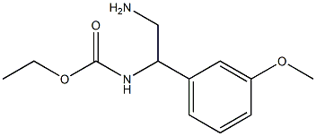 ethyl 2-amino-1-(3-methoxyphenyl)ethylcarbamate 化学構造式