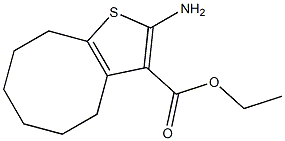 ethyl 2-amino-4H,5H,6H,7H,8H,9H-cycloocta[b]thiophene-3-carboxylate Struktur