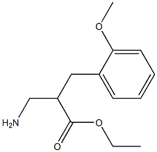 ethyl 3-amino-2-[(2-methoxyphenyl)methyl]propanoate,,结构式