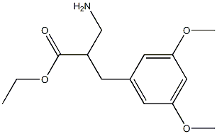 ethyl 3-amino-2-[(3,5-dimethoxyphenyl)methyl]propanoate Structure