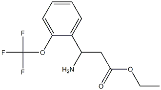 ethyl 3-amino-3-[2-(trifluoromethoxy)phenyl]propanoate Structure