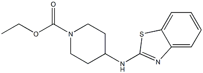 ethyl 4-(1,3-benzothiazol-2-ylamino)piperidine-1-carboxylate 结构式