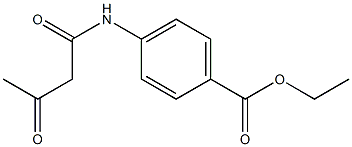 ethyl 4-(3-oxobutanamido)benzoate 化学構造式