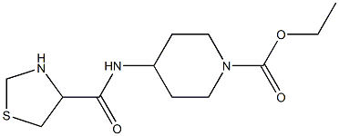 ethyl 4-[(1,3-thiazolidin-4-ylcarbonyl)amino]piperidine-1-carboxylate Structure
