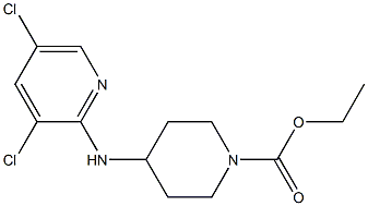 ethyl 4-[(3,5-dichloropyridin-2-yl)amino]piperidine-1-carboxylate Structure