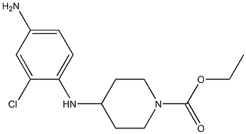 ethyl 4-[(4-amino-2-chlorophenyl)amino]piperidine-1-carboxylate Structure