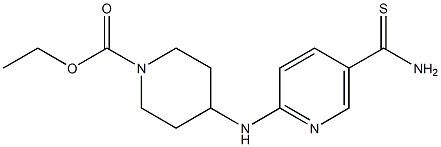 ethyl 4-[(5-carbamothioylpyridin-2-yl)amino]piperidine-1-carboxylate Structure