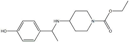 ethyl 4-{[1-(4-hydroxyphenyl)ethyl]amino}piperidine-1-carboxylate Structure