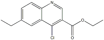 ethyl 4-chloro-6-ethylquinoline-3-carboxylate 化学構造式