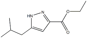 ethyl 5-isobutyl-1H-pyrazole-3-carboxylate Structure