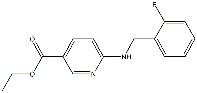 ethyl 6-{[(2-fluorophenyl)methyl]amino}pyridine-3-carboxylate Structure