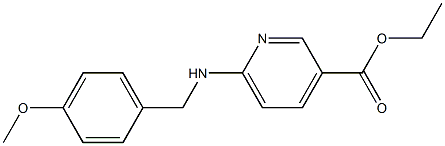 ethyl 6-{[(4-methoxyphenyl)methyl]amino}pyridine-3-carboxylate 结构式